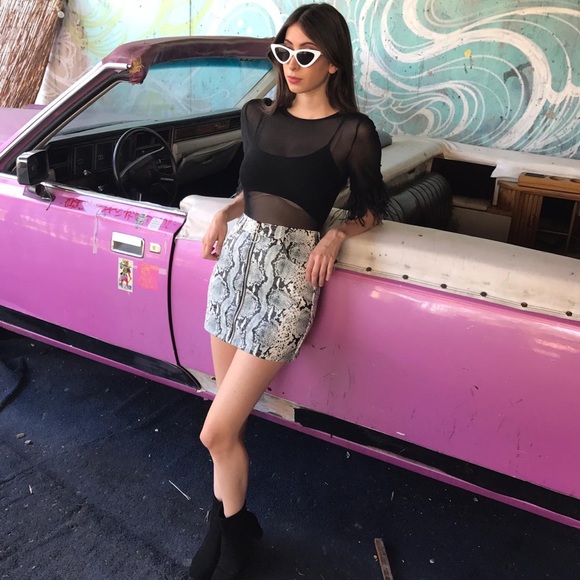 *LAST 1* Feathered Out Bodysuit - Picture 8 of 8